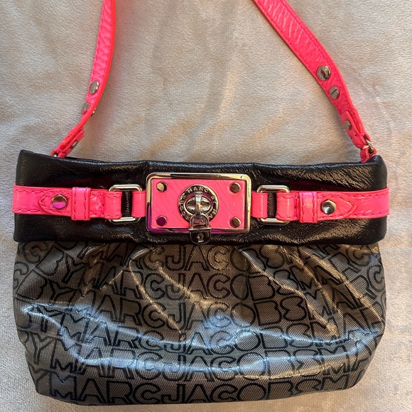 Marc Jacobs - Gray and Hot Pink Purse - Picture 5 of 7